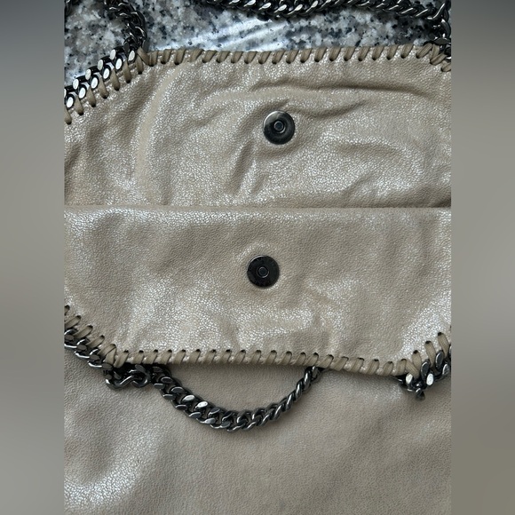 Stella McCartney Vegan Leather Medium Falabella Bag. Cream Colour - Picture 4 of 10